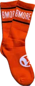 Bmore Crew Socks (Orange)