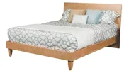 Hudson Solid Hardwood Mid-Century Modern Platform Bed