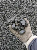 Black Basalt Gravel  1 1/4" Clean