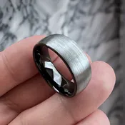 8 mm Brushed Tungsten with Black Sleeve Model #2020
