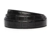 1.25" Black Faux Croc Strap