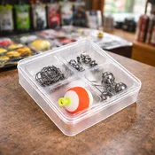 Candy Tackle Box 4 Cavity 4 1/16" x 1" x 4 1/16" 25 pack CTBS22