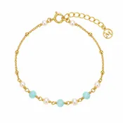 Amazonite & Pearl Bracelet/Anklet