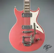 Aria Pro II Bowery Semi-Hollow with Bigsby 2022 Cadillac Pink