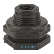 ½" Poly Bulkhead Tank Fitting with EPDM Gasket