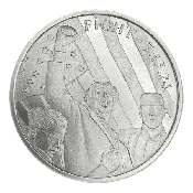 1 oz .999 Fine Silver - "Fight!" Round