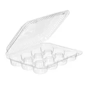 12ct Mini Cupcake Container Clear