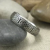 6 mm Celtic Knot Wedding Ring in Cobalt Chrome — Unique Celtic Wedding Rings