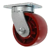 10″ x 3″ Heavy Duty Kingpinless Swivel Caster, (CD) Crowned Ductile Steel Wheel, 57CD10LR2419YY