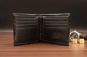 Black "Classic Billfold" Alligator Wallet