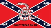 Don't Tread on me Red Custom License Plate