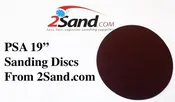 2SAND 19" PSA Aluminum Oxide Sanding Discs 10-pack