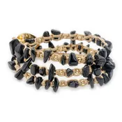 Dhalia – Black Onyx Macrame Wrap