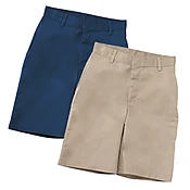 Boys Flat Front Performance Shorts w/Logo  – 28-48