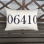 06410 Zip Code Pillow