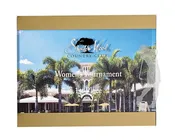 Acrylic Plaque with Frosted Acrylic Golfers – 3 Sizes
