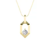 0.25CTW Round Shaped Lab Grown Diamond (F/VS) Fancy Pendant in 14K White Gold