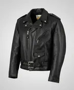 118 Classic Perfecto Leather Motorcycle Jacket