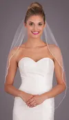 Aria Pearl and Crystal Beaded Veil