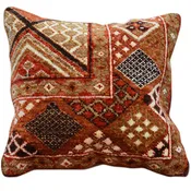 15 x 15 Southwestern Design Hand-knotted Afghan Handmade Pillow Cover Cwpal-537