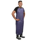 Blue Vinyl Apron 8 Mil Thick