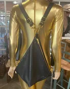 Black Cowhide Leather Fold Over Triangle Sling Slouch Backpack Crossbody Messenger Bag — jackie robbins leather + jewelry
