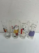 1950's Highball Cartoon Glasses