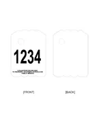 SMW-#-0 - 4" White Numbered Scaffold Tag