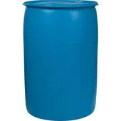 30 Gallon Blue Poly Drum
