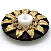 Accent decor flower petal candle holder