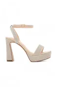 DeBlossom Regina Nude Shimmer Heels