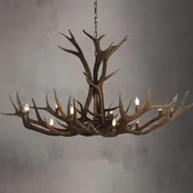 12 Light Elk Antler Chandelier - AWC-14