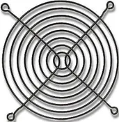 140mm Black Fan Grill