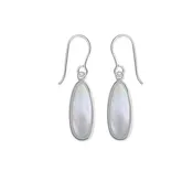 Alina Teardrop Bezel Earrings with Stone