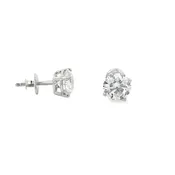 14K White Gold 3.43 CTW Lab-Grown Diamond Stud Earrings