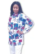 12SAD Long Sleeve Hip Length Top with Snaps