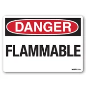 Danger: Flammable Safety Label – OSHA Style