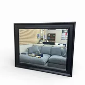 Black-Framed Wall Mirror