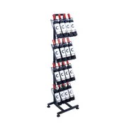 16-Bottle Wine Display Merchandising Rack (Matte Black)