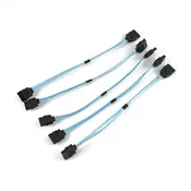 5 Pieces Ultra Thin 5" Straight to Straight SATA Cable