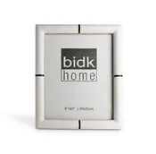 8x10" Bone Frame, White & Black Stripe