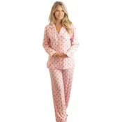 8 OAK LANE | Gingerbread Blush Luxe Long PJ Set