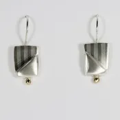 Mixed Metal Drop Earrings