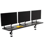 Clamp On 55" Desk Shelf Black