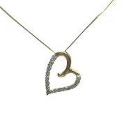 10k Yellow Gold and Diamond Pendant