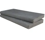 12"x24"x2" Mountain Bluestone Flamed Pool Coping Bullnose