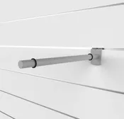 14″ Slatwall Glass Shelf Bracket, for 14″ – 16″ Shelf, Silver Frost Finish | Sold in packs of 6