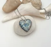 Coastal Serenity Scallop Necklace - Hand-Painted Beach Jewelry — Tonya Lov Jewelry