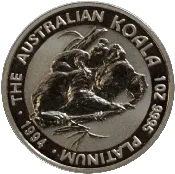 1 oz Australian Koala Platinum