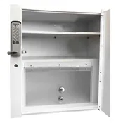 Double Compartment Wall Mounted Locking Cabinet